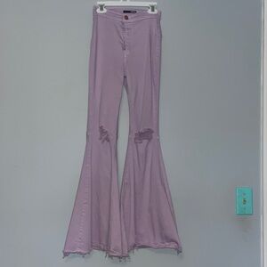 Purple flair fashion nova jeggings Size 0 (W23)
